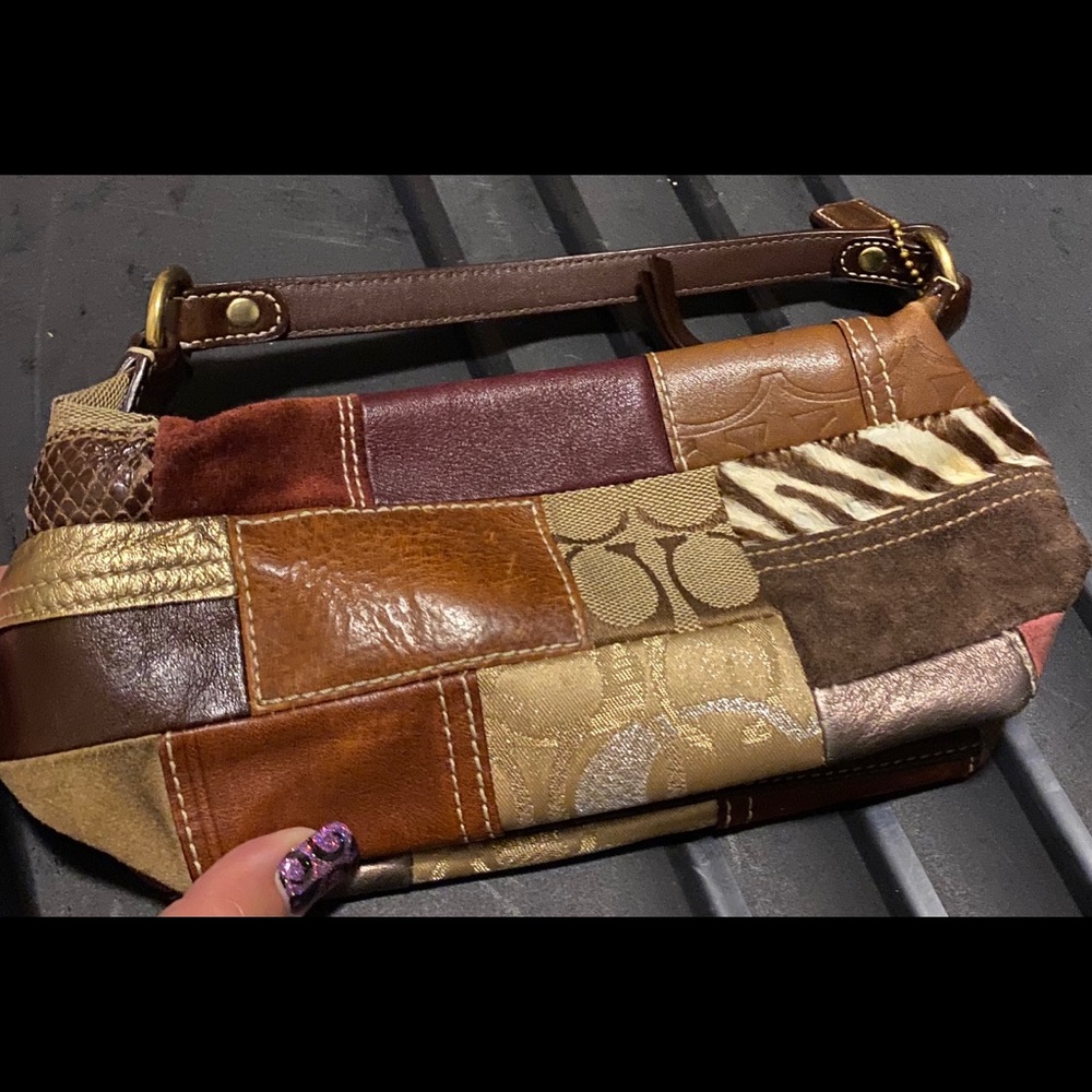 Coach Christmas Patchwork purse